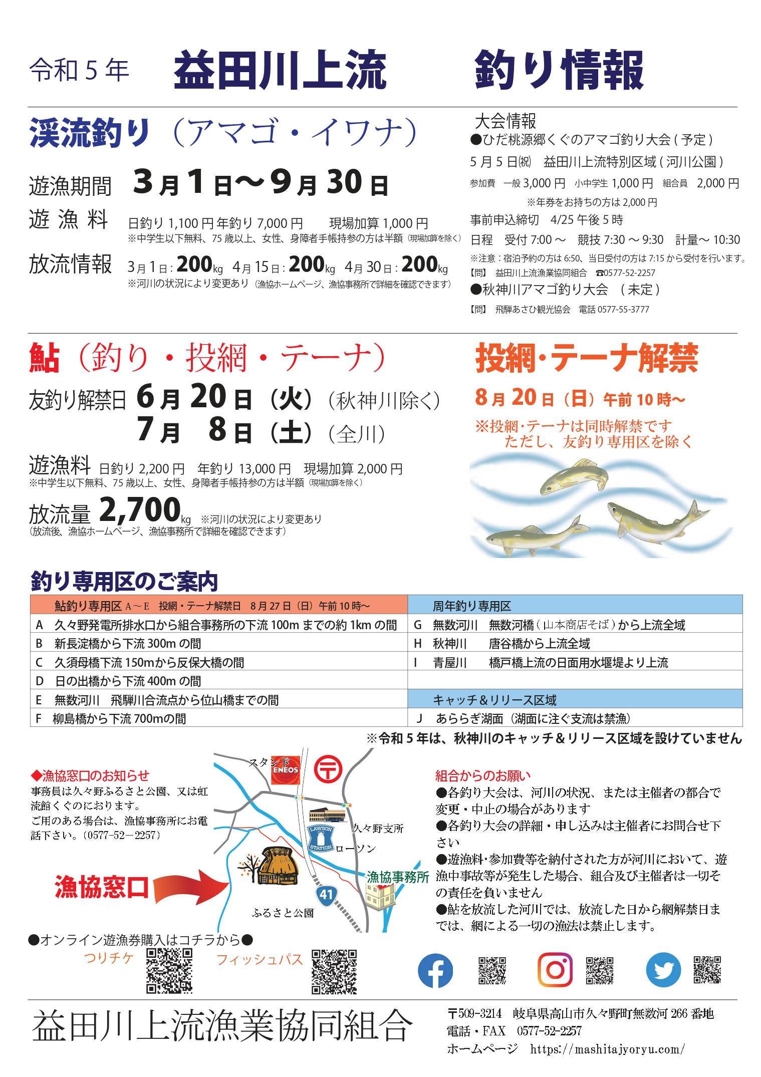 令和5年 益田川上流 釣り情報