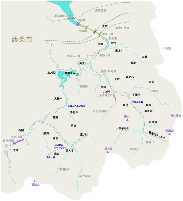 加茂川遊漁マップ