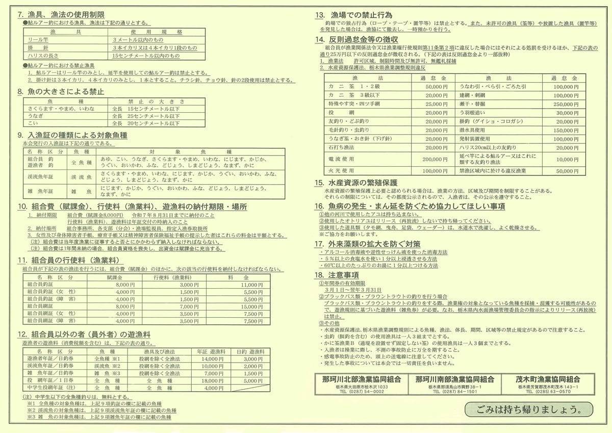 那珂川漁業協同組合連合会公示2