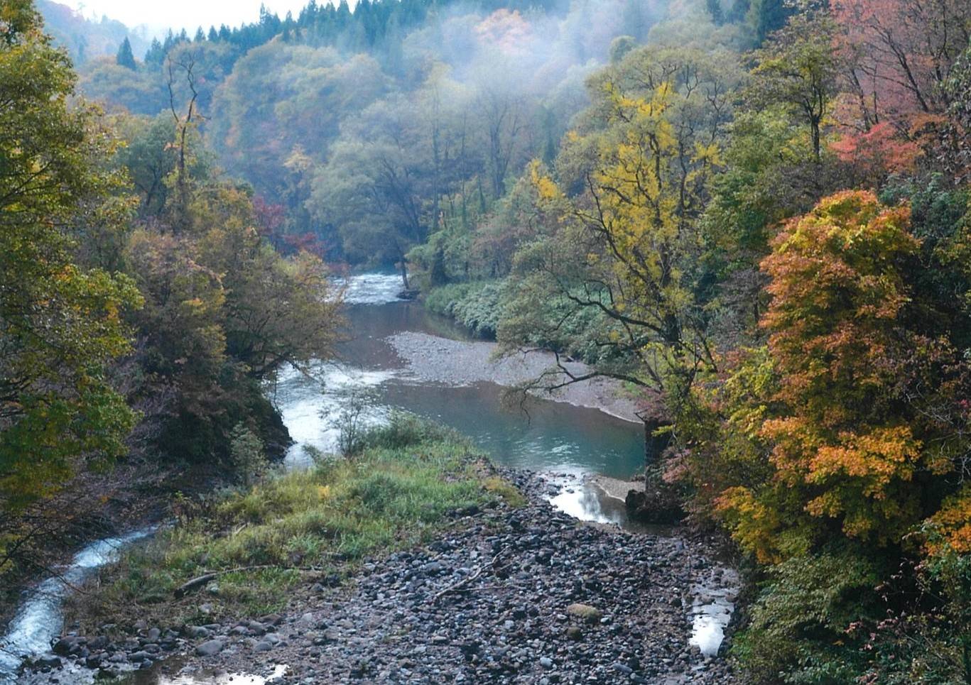 早口川支流味噌内川合流点